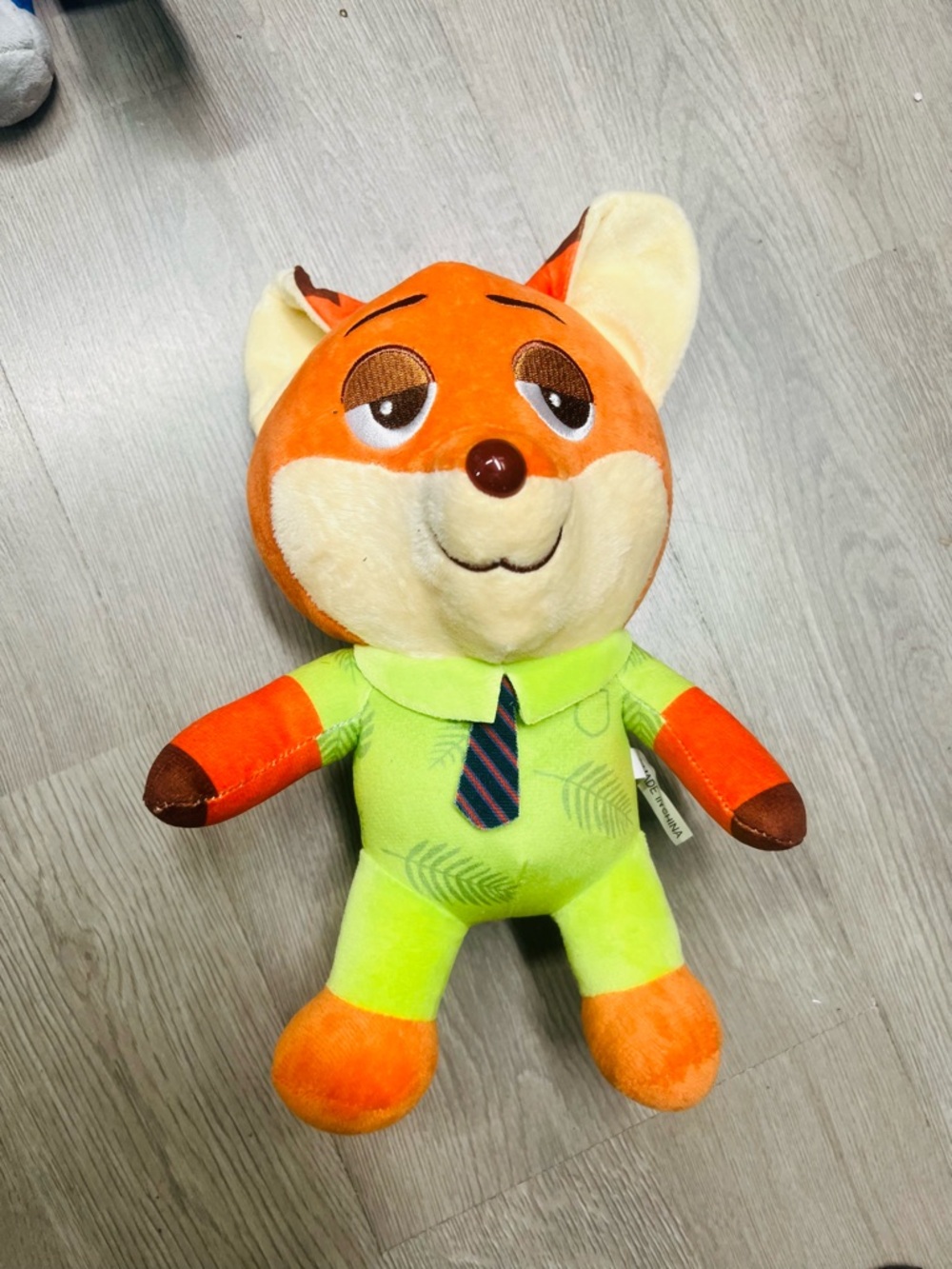 Cute Orange Fox Plush Toy - Kids Plush - Green Outfit